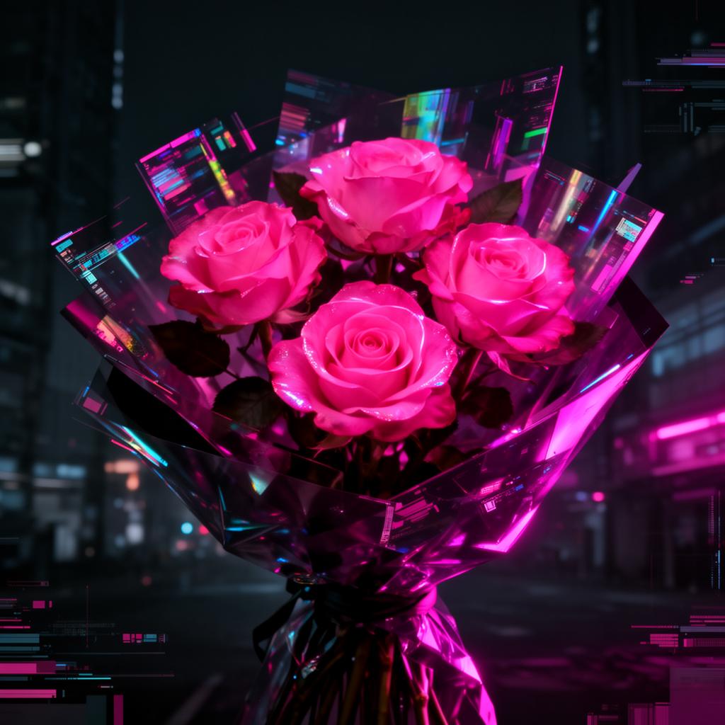 Neon Roses
