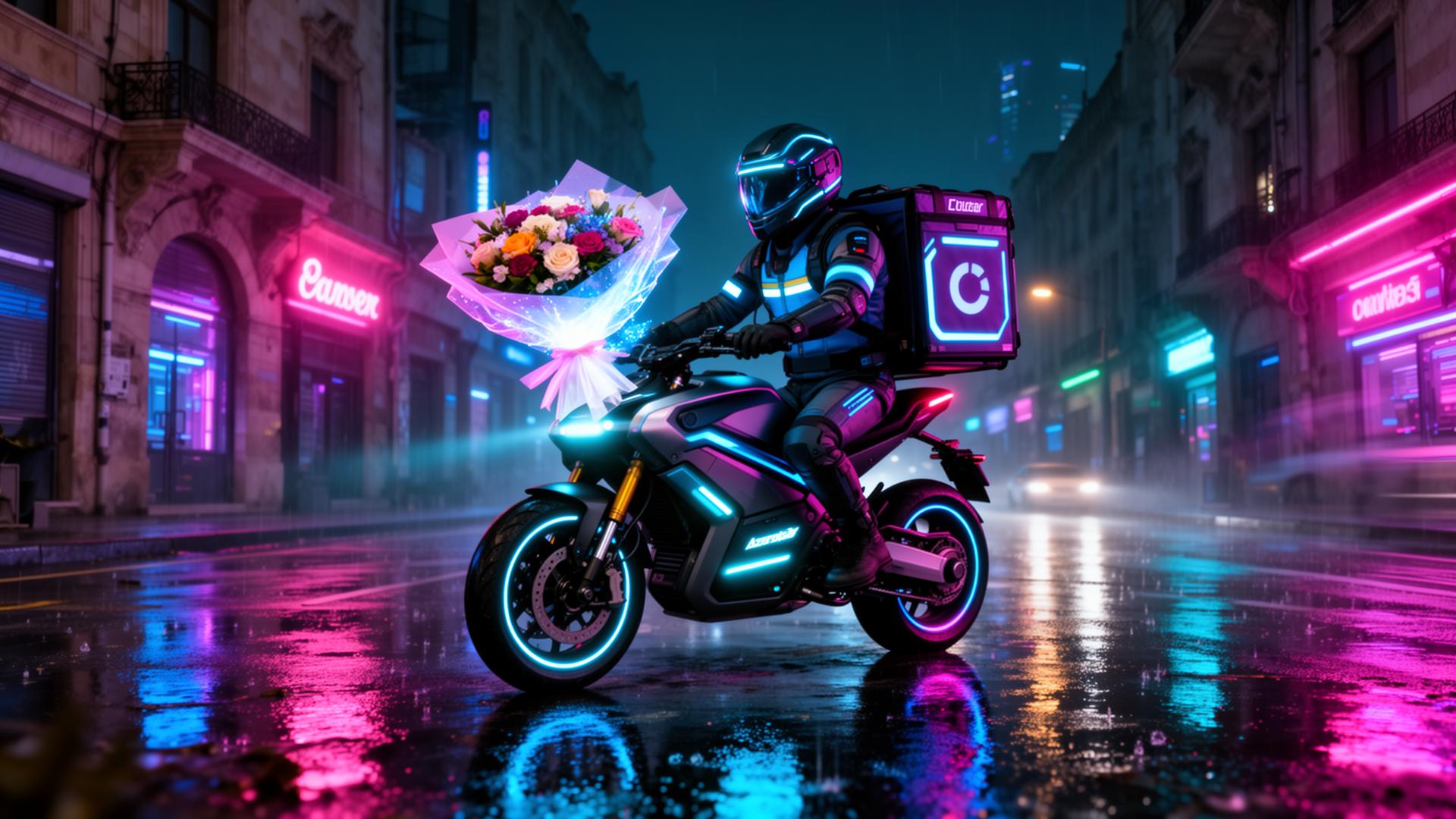 Cyberpunk courier